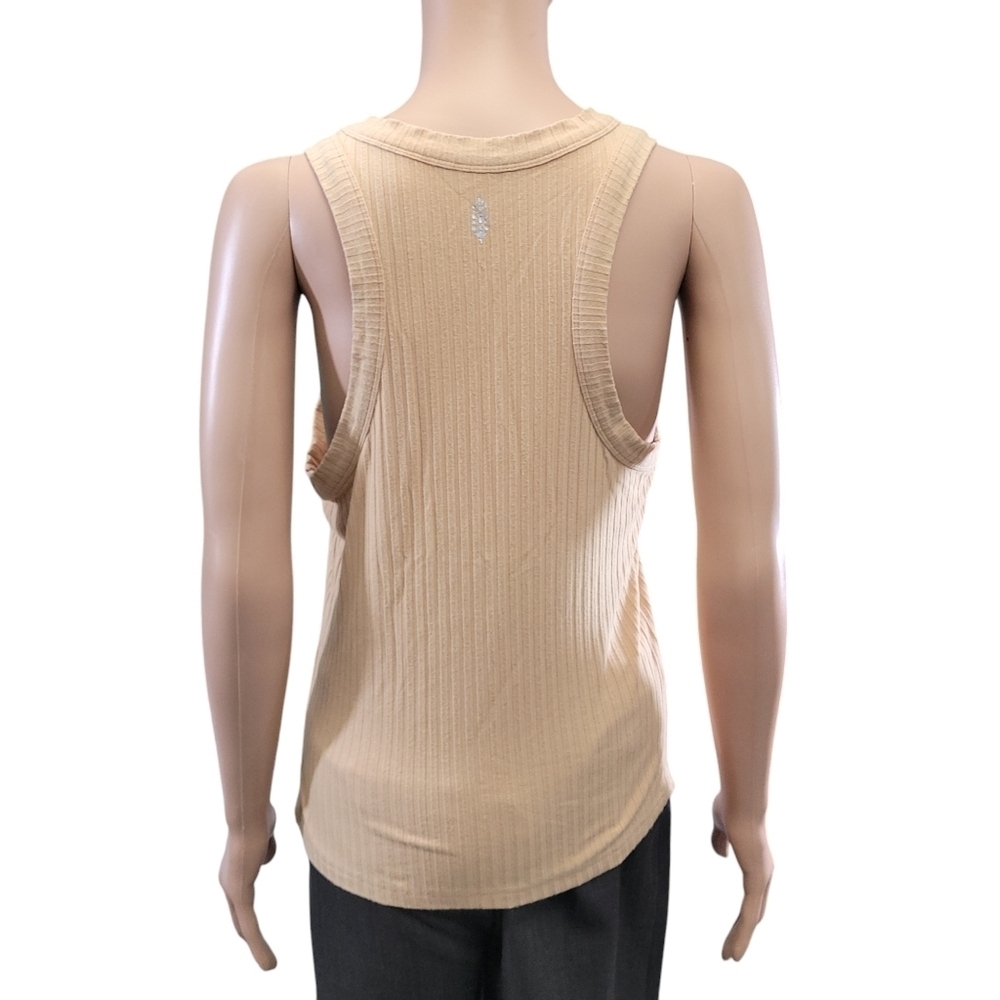 FP Movement Womens Ribbed Cream Color Tank Top Size M - Picture 2 of 9